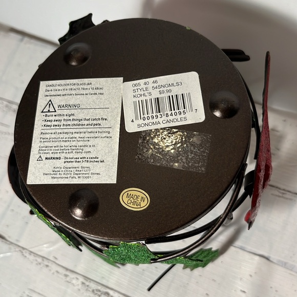 Cardinal candle holder for 6” Jar Candle - Picture 3 of 3